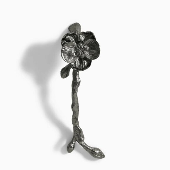 Brand New Michael Aram Black Nickle Plate Orchid 5" Pull - Picture 4 of 6